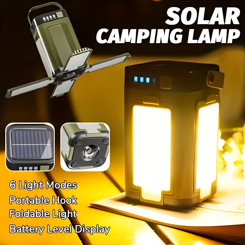 Outdoor Lighting For Camping - Solarna przenośna lampa kempingowa z ładowaniem