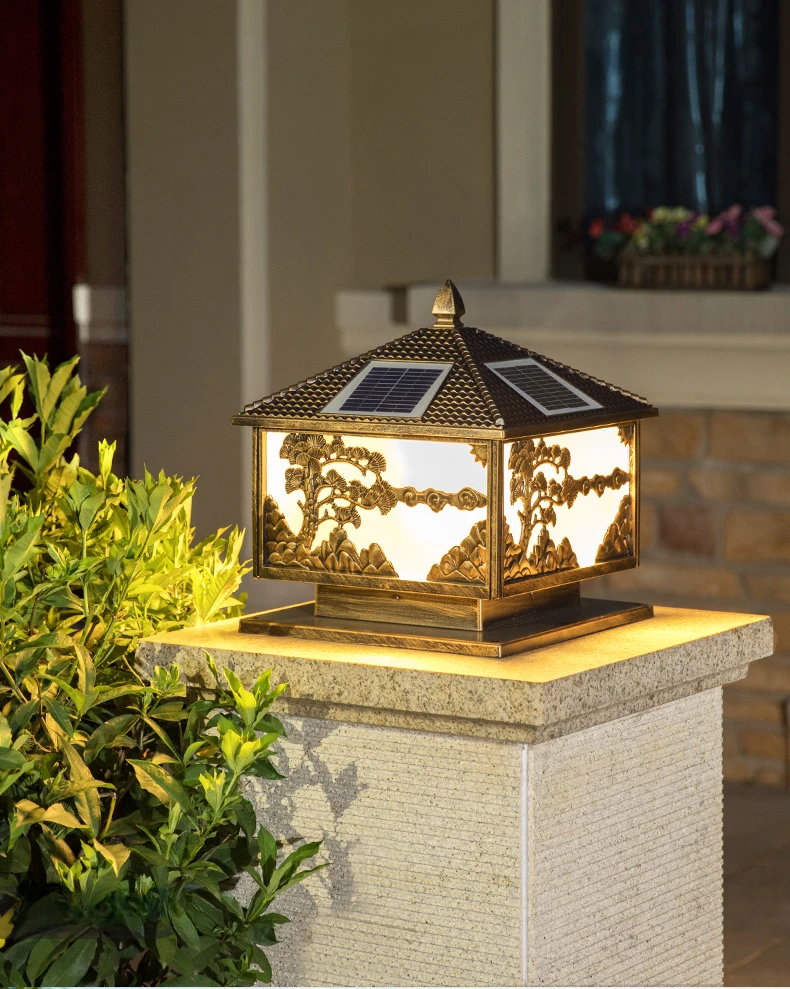 Wall Lighting Outdoor - Lampa solarna z efektem cieniowania, zewnętrzna
