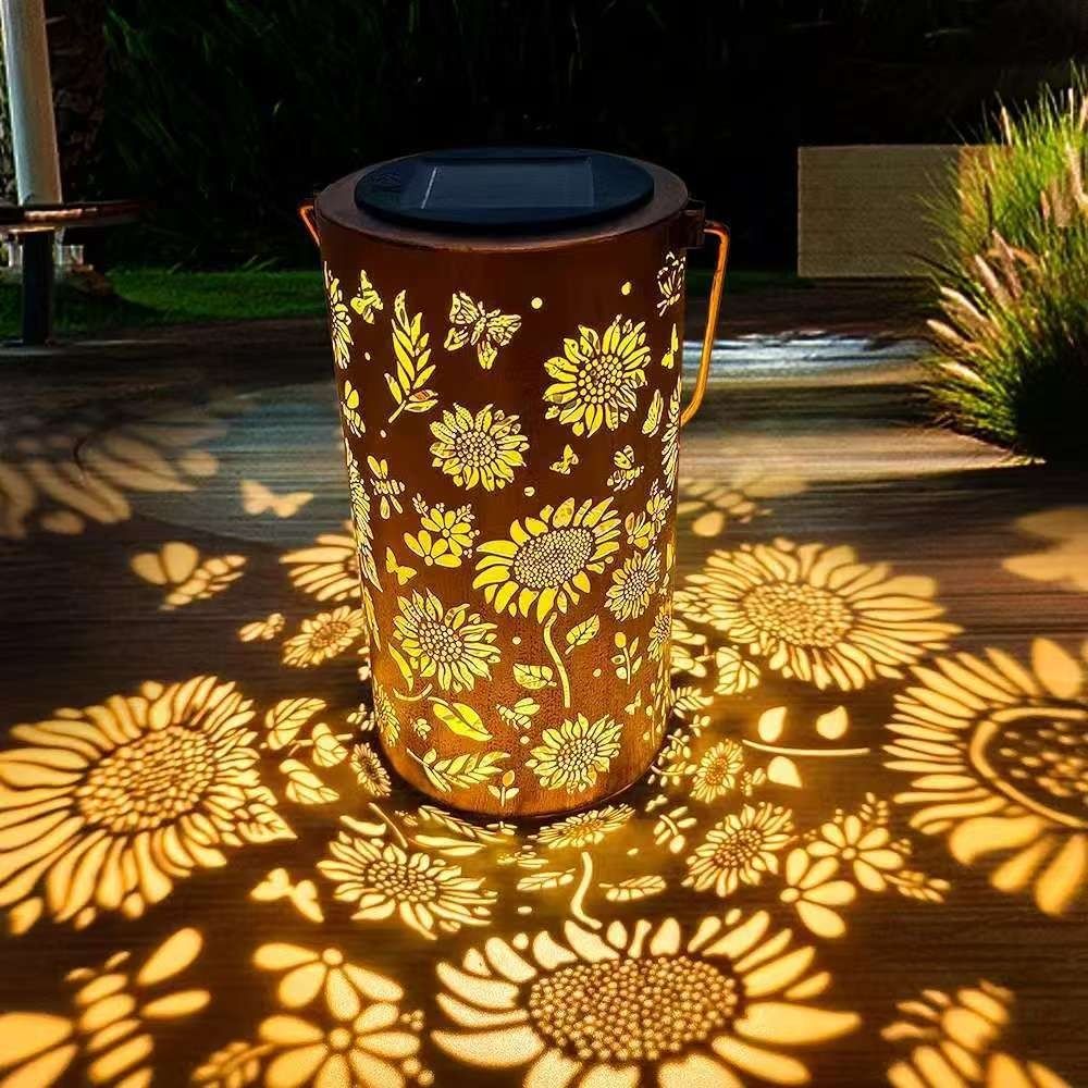 Outdoor Lighting For Garden - Lampa słoneczna w kształcie słonecznika, wodoodporna,