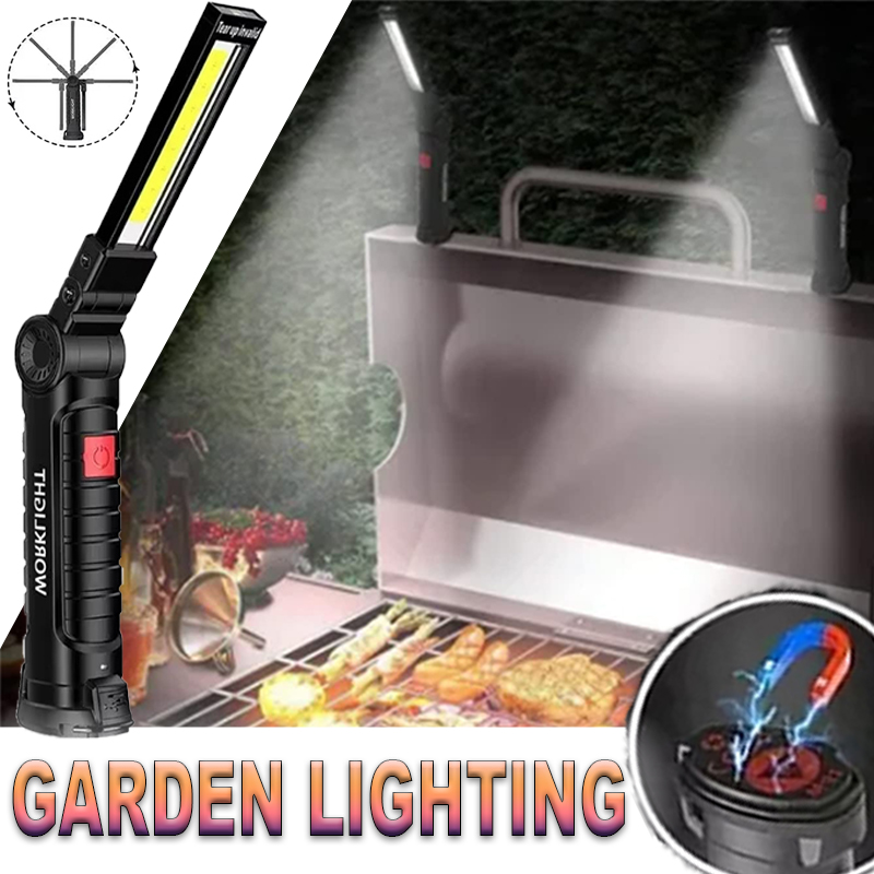 Outdoor Lighting House - Przenośna latarka LED z magnetycznym haczykiem,