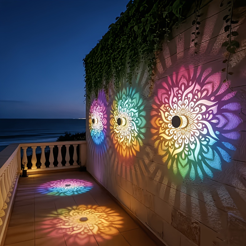 Wall Lighting Outdoor - 1/2/4 zestawy solarnych lamp ogrodzeniowych z