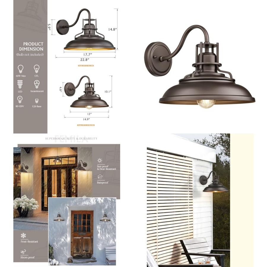 Wall Lighting Outdoor - Zewnętrzna lampa do stodoły, zewnętrzne oprawy