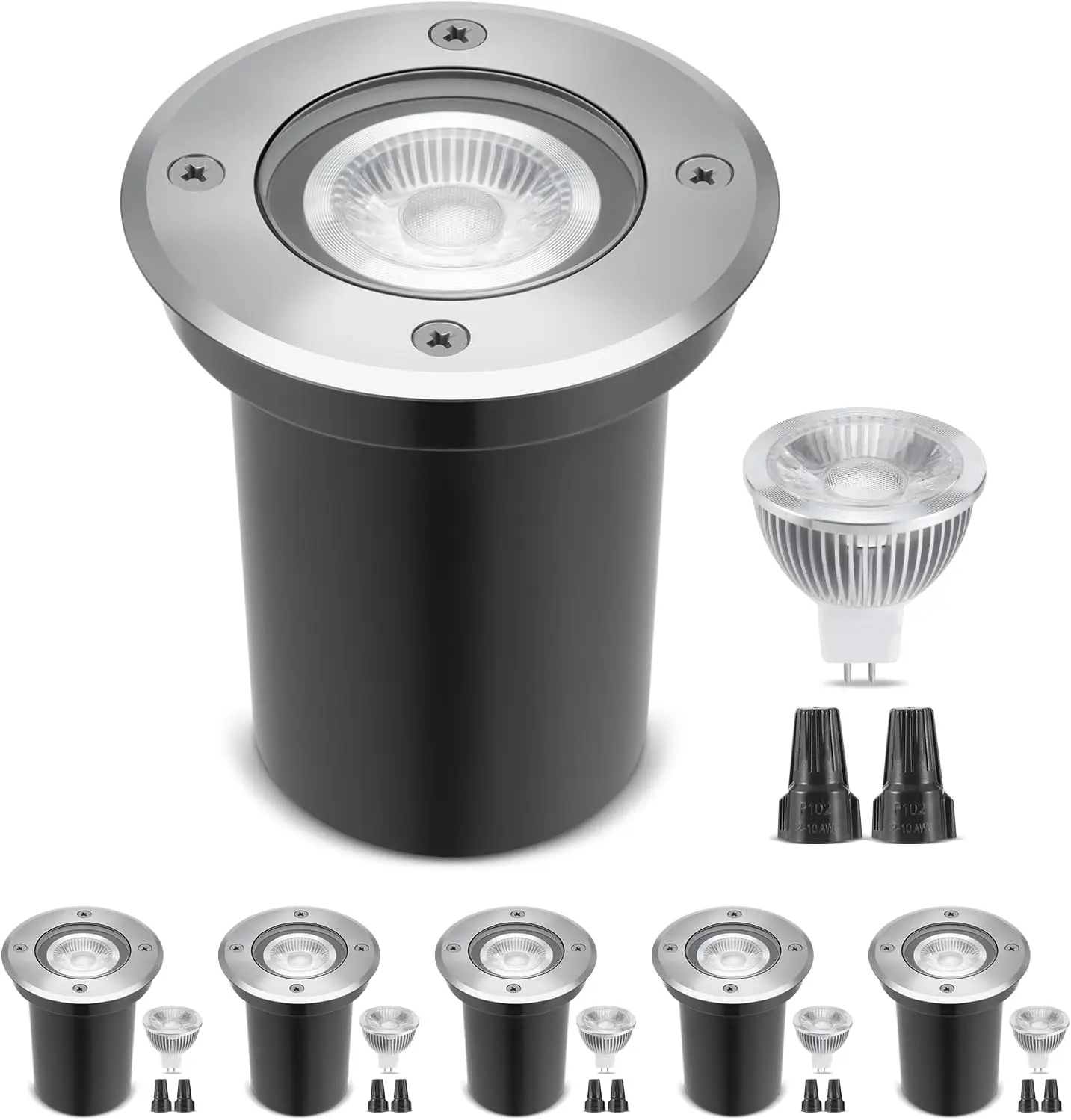 Outdoor Lighting Underground Wiring - Zestaw 6 sztuk 12V Niskonapięciowych LED-owych