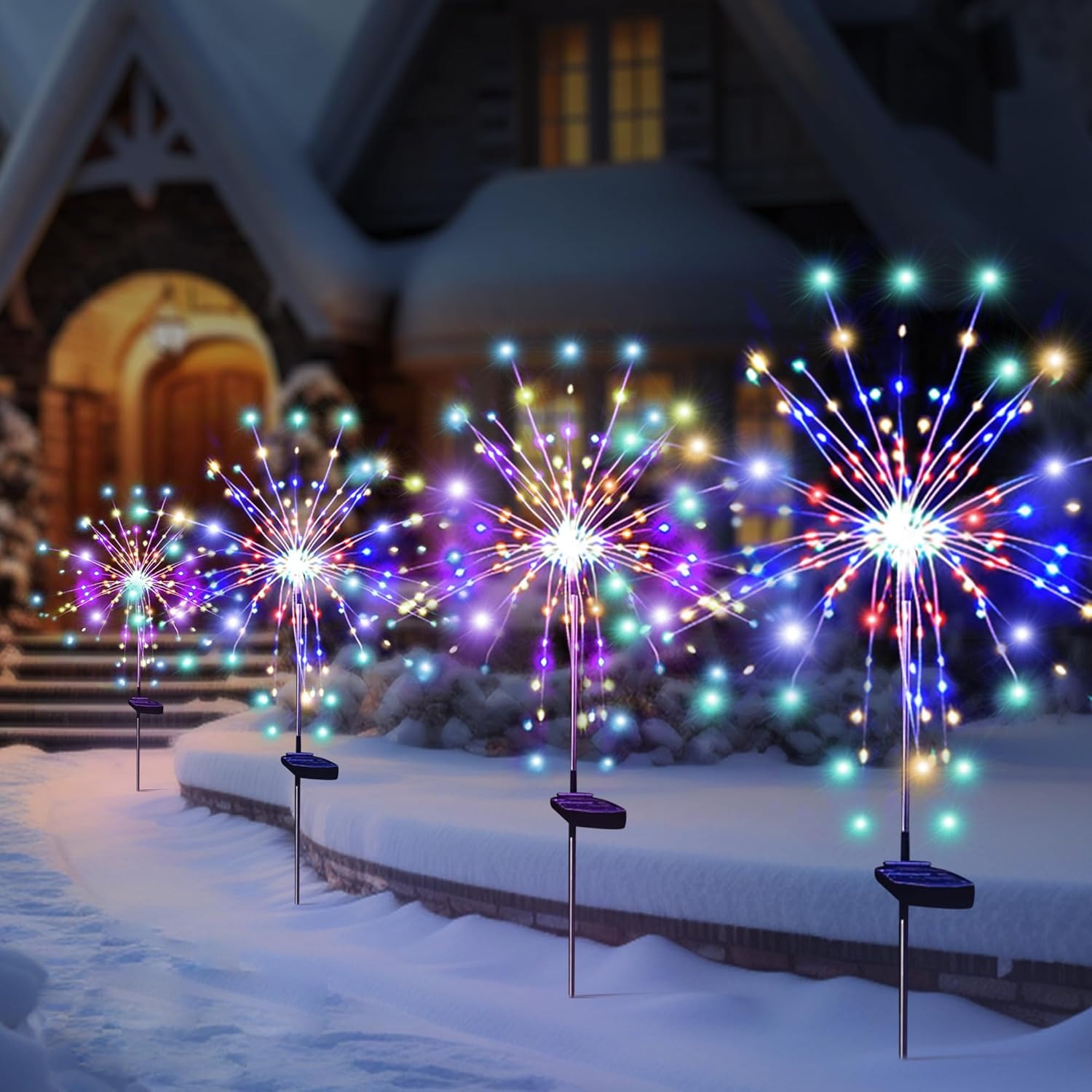 Outdoor Lighting Xmas - Solarne LED-owe lampki świetlne w kształcie