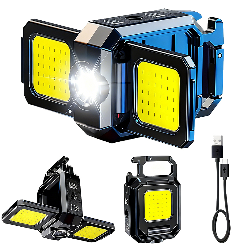Outdoor Lighting Usb - Mini Latarka Brelokowa COB Światło Robocze