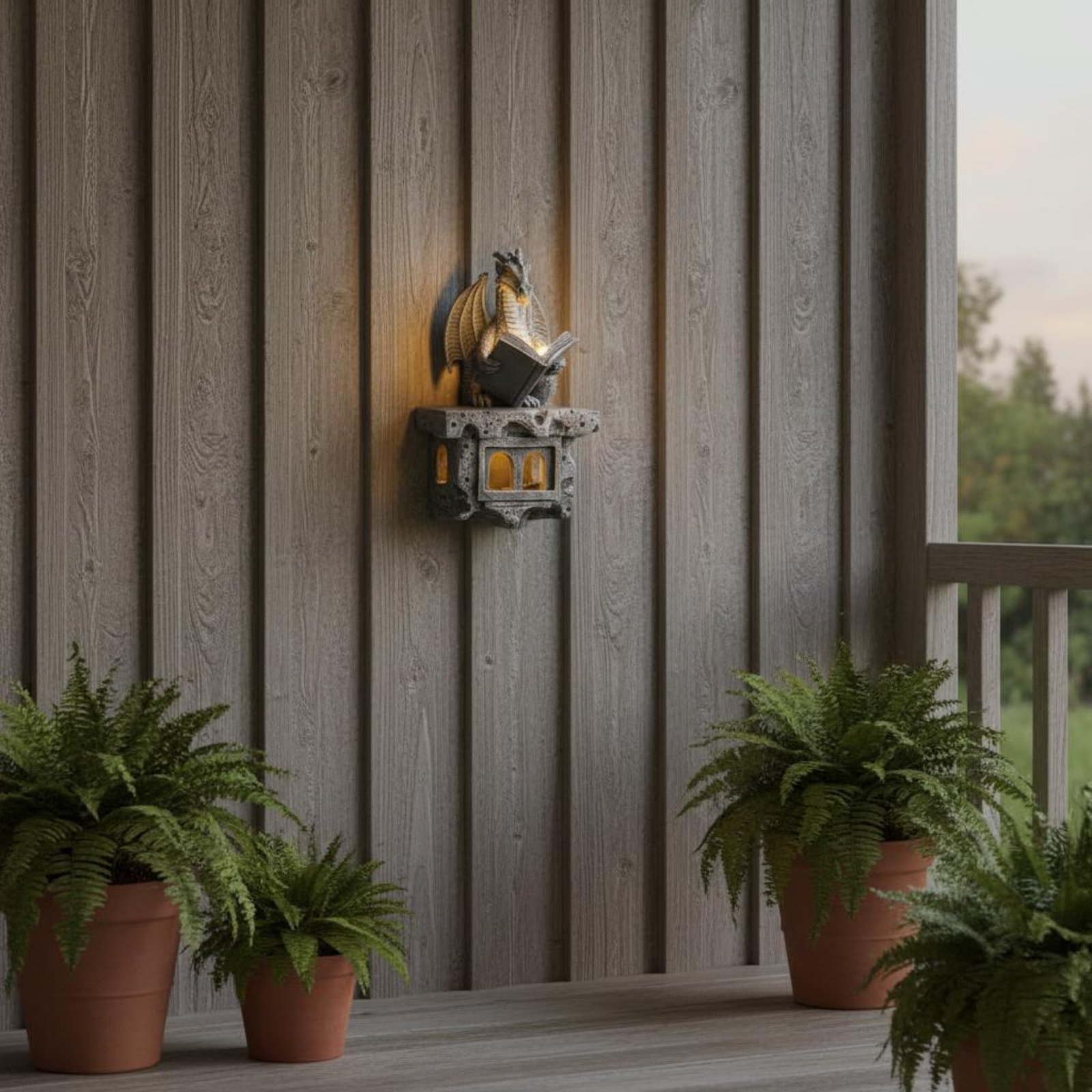 Wall Lighting Outdoor - Solarna Lampa Ścienna Wyvern Automatyczne Włączanie/Wyłączanie,
