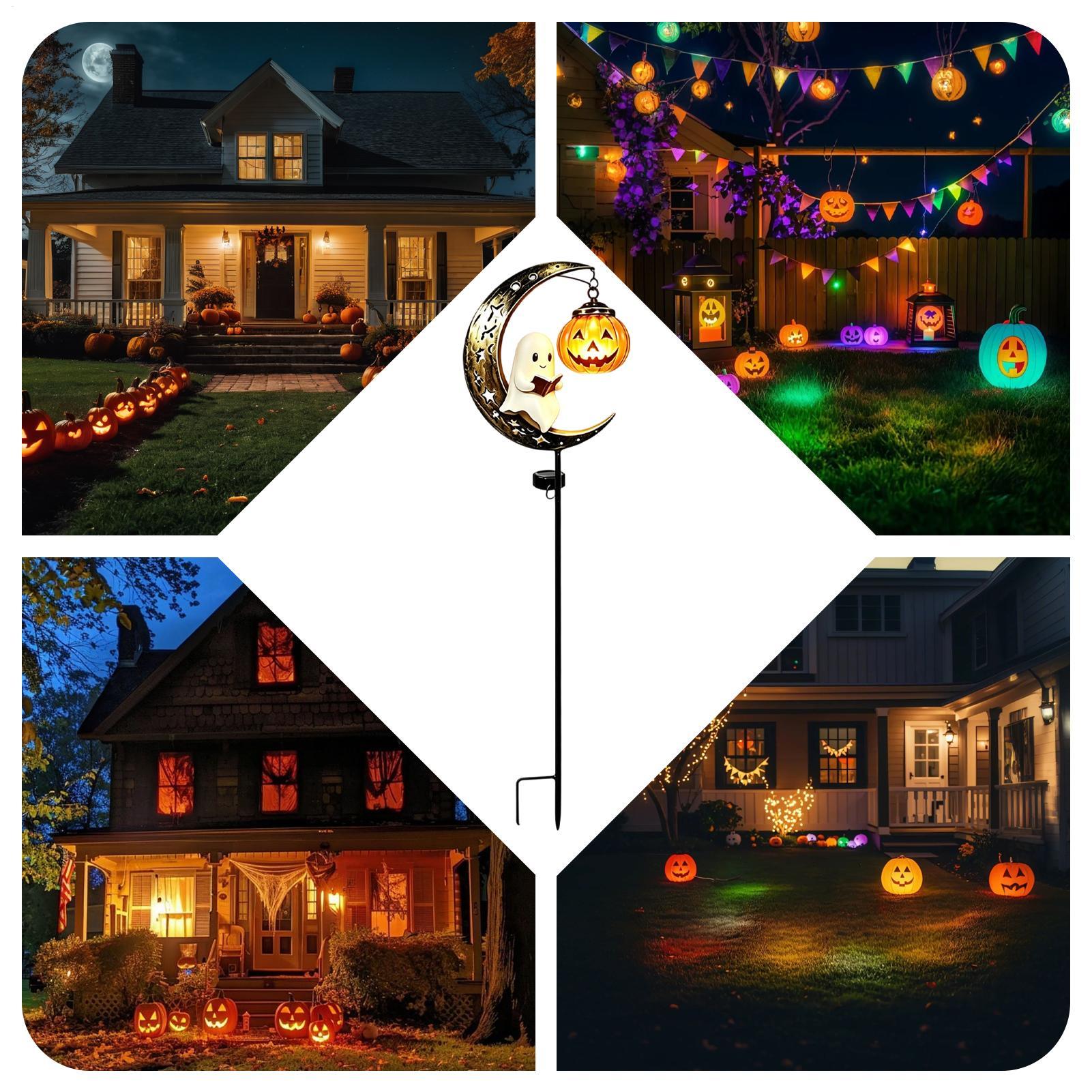 Solar Path Light - Halloweenowa solarna lampa ogrodowa na paliku,