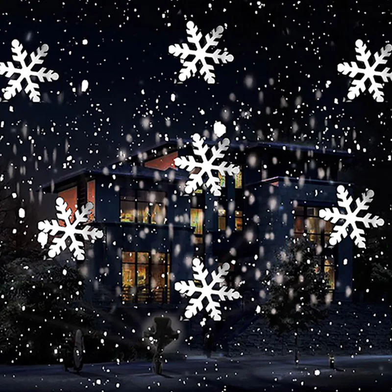 Outdoor Lighting Xmas - Projektor laserowy śnieżynki na Boże Narodzenie,