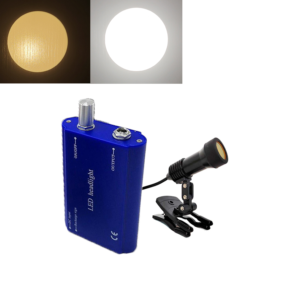 Outdoor Lighting Yellow - Lampa dentystyczna LED na głowę, przewodowa