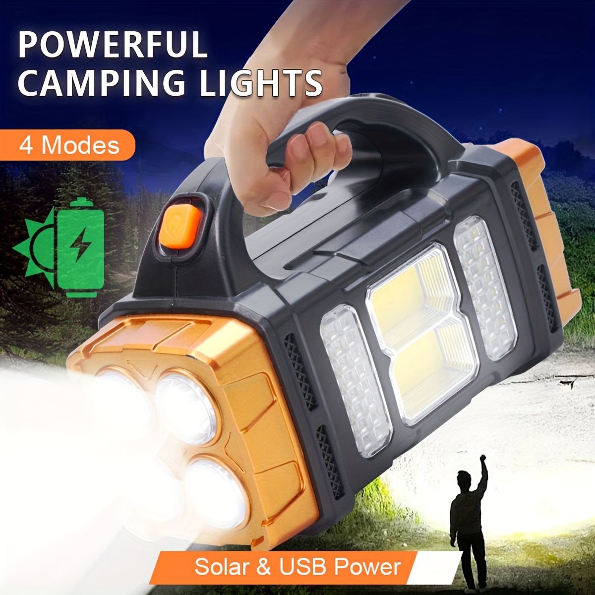 Outdoor Lighting Nearby - Nowa, ulepszona, ładowalna, mocna latarka LED