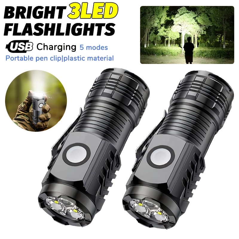 Outdoor Lighting Nearby - Przenośna Mini Latarka LED, Mocna Latarka
