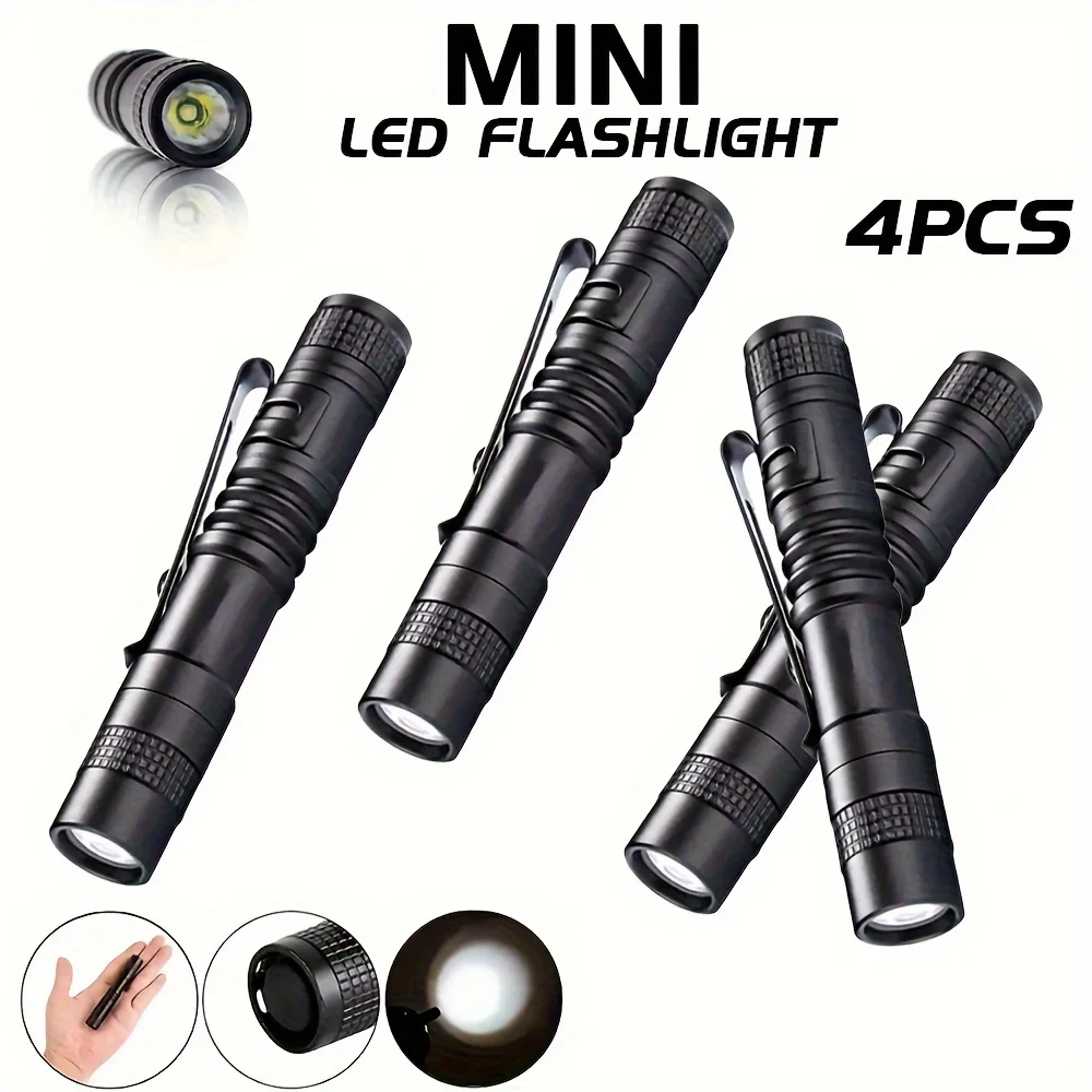 Outdoor Lighting Nearby - 1-4 SZT. Mini Przenośna Latarka LED