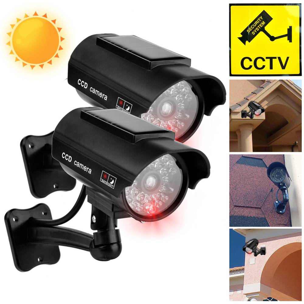 Outdoor Lighting And Camera - Zewnętrzna kamera symulacyjna słoneczna wodoodporna atrapa