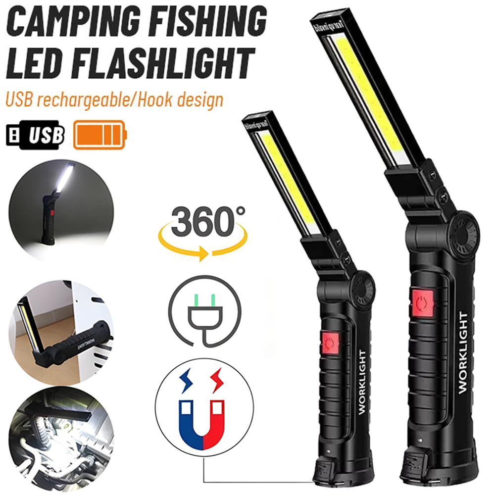 Outdoor Lighting Usb - Latarka LED COB, ładowana przez USB,