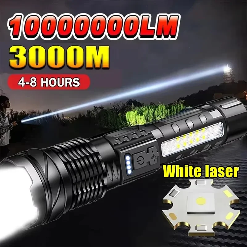 Outdoor Lighting Usb - Mocna latarka LED z wyświetlaczem naładowania