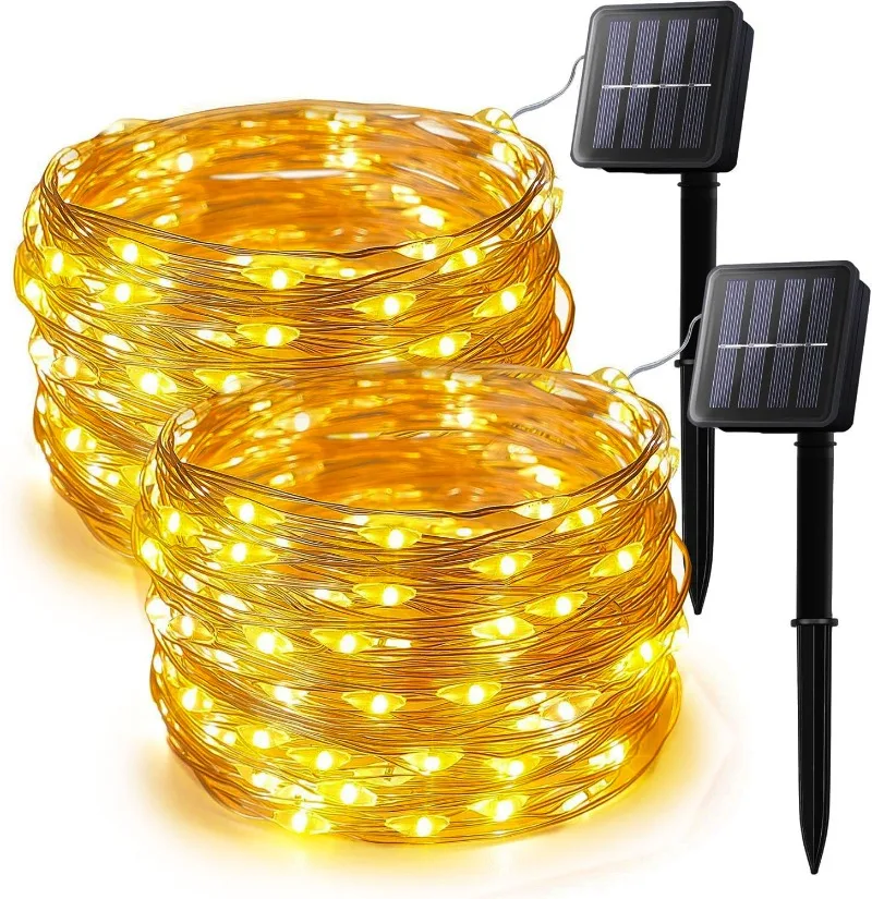 Outdoor Lighting Xmas - Solar Fairy Lights Zewnętrzne wodoodporne solarne