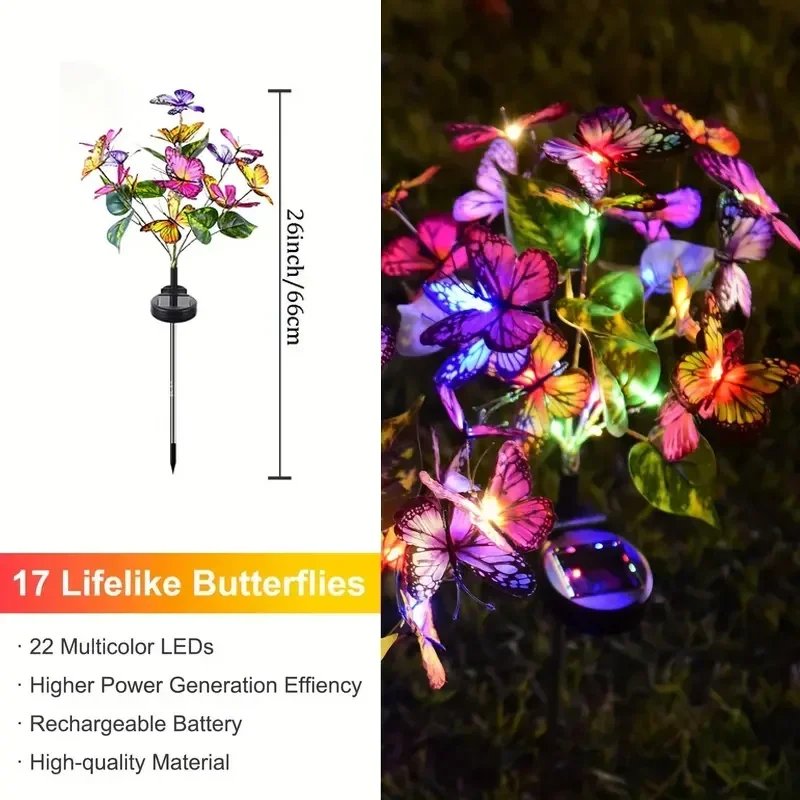 Solarny LED Motyl Lampki Ogrod – Outdoor Lighting Xmas recenzja i cena
