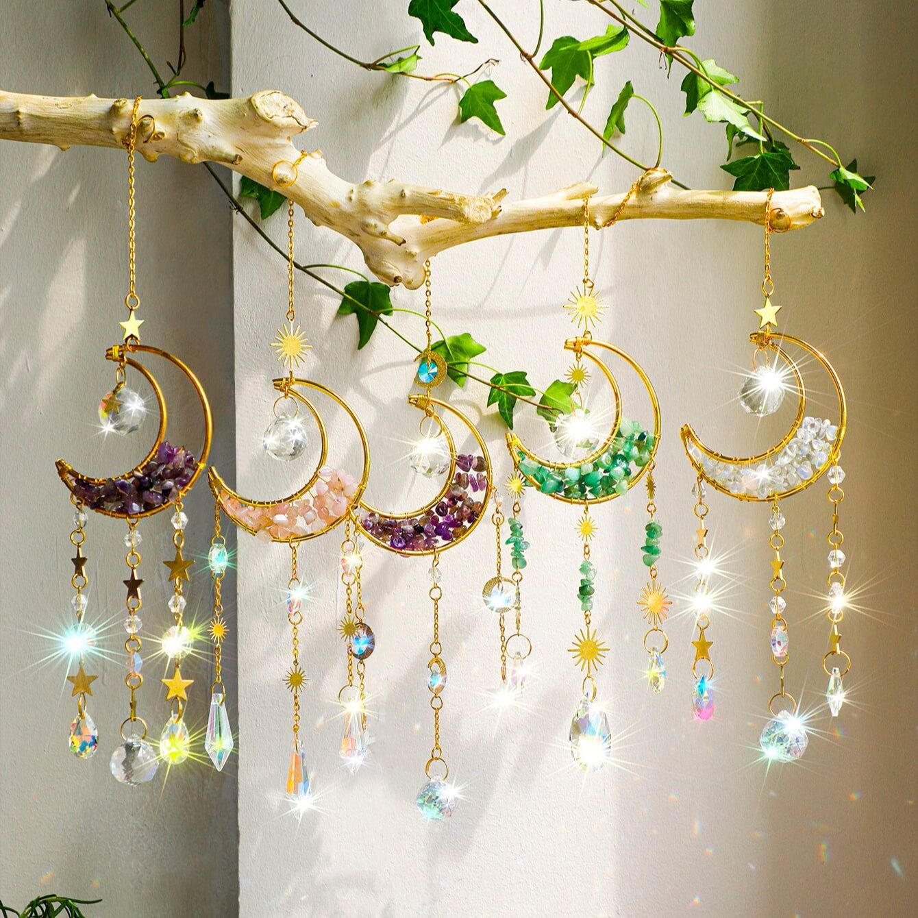 Crystal Suncatcher Moon Amethy – Outdoor Lighting Xmas recenzja i cena