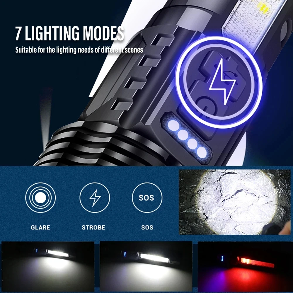 Mocna latarka LED XHP50, wodoo – Outdoor Lighting Usb recenzja i cena