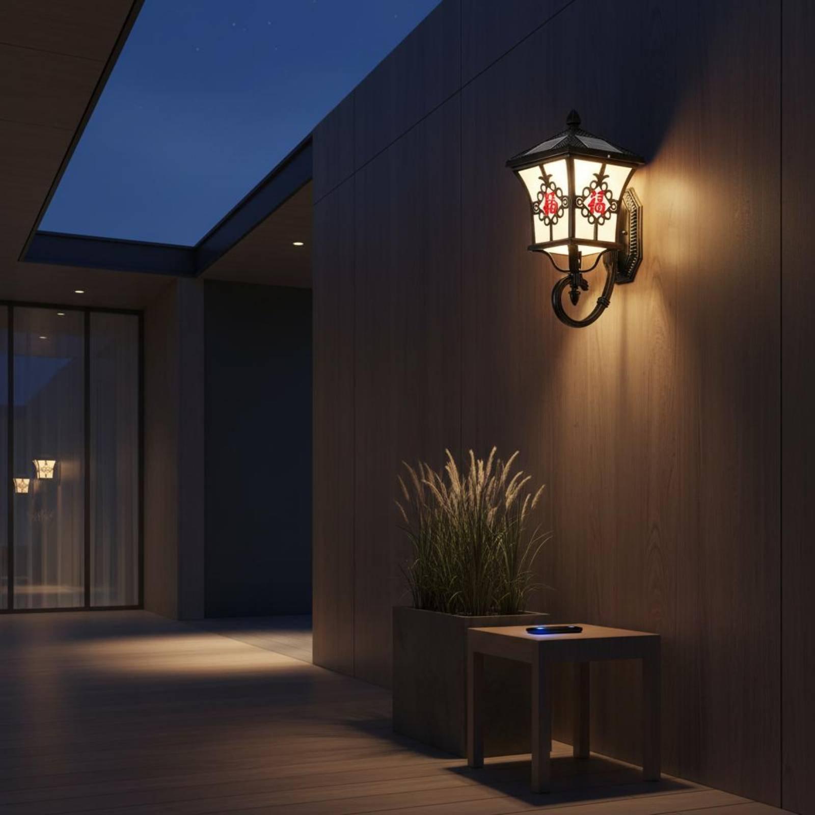 Solarna lampa ścienna LED na z – Wall Lighting Outdoor recenzja i cena