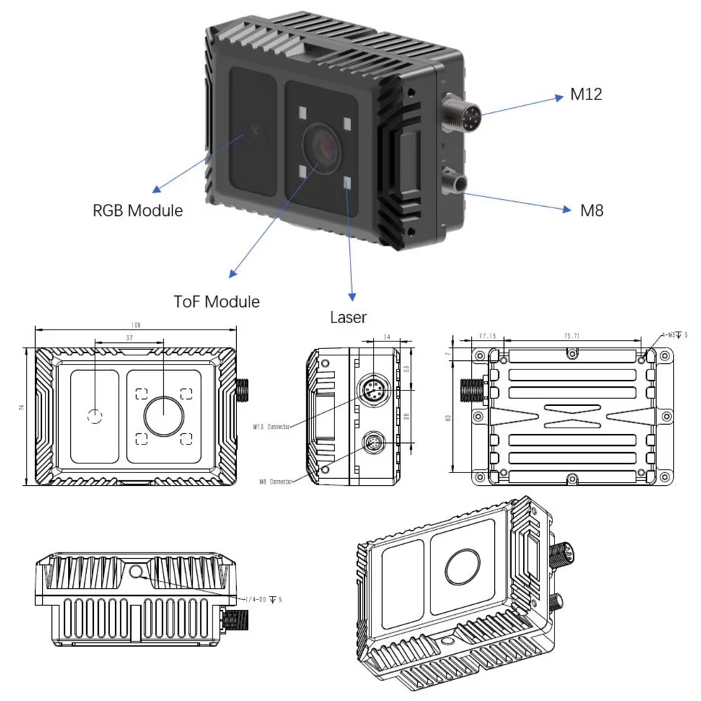 CS40pro 10m 3D ToF Solid State – Outdoor Lighting And Camera recenzja i cena