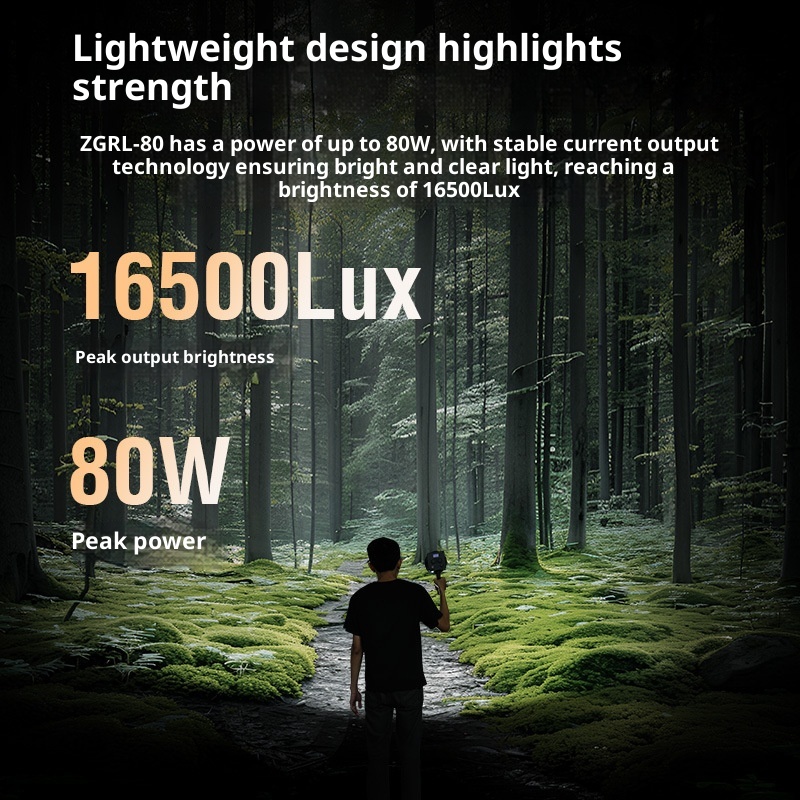 ZGRL80 80W COB LED Lampa Wideo – Outdoor Lighting In Photography recenzja i cena