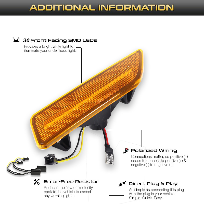2 sztuki Mercedes C219/W219 CL – Outdoor Lighting Yellow recenzja i cena