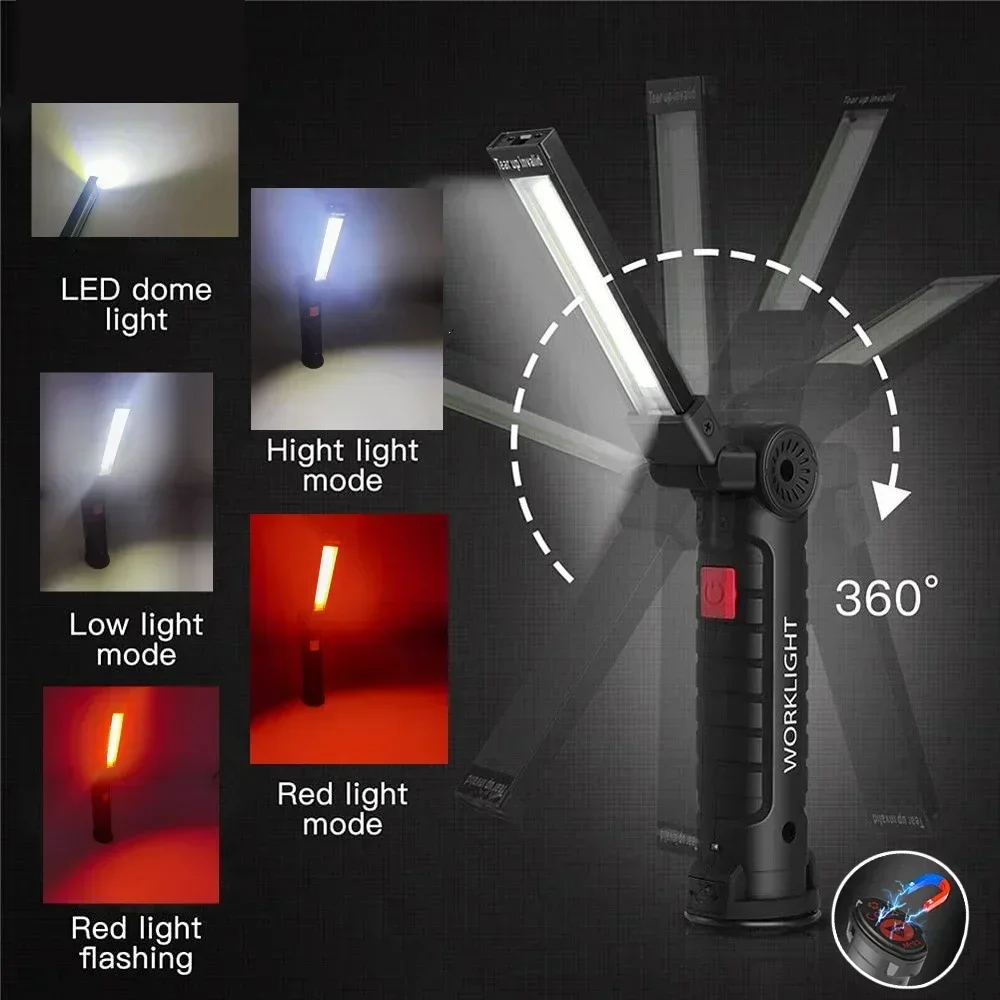 Latarka LED COB, ładowana prze – Outdoor Lighting Usb recenzja i cena