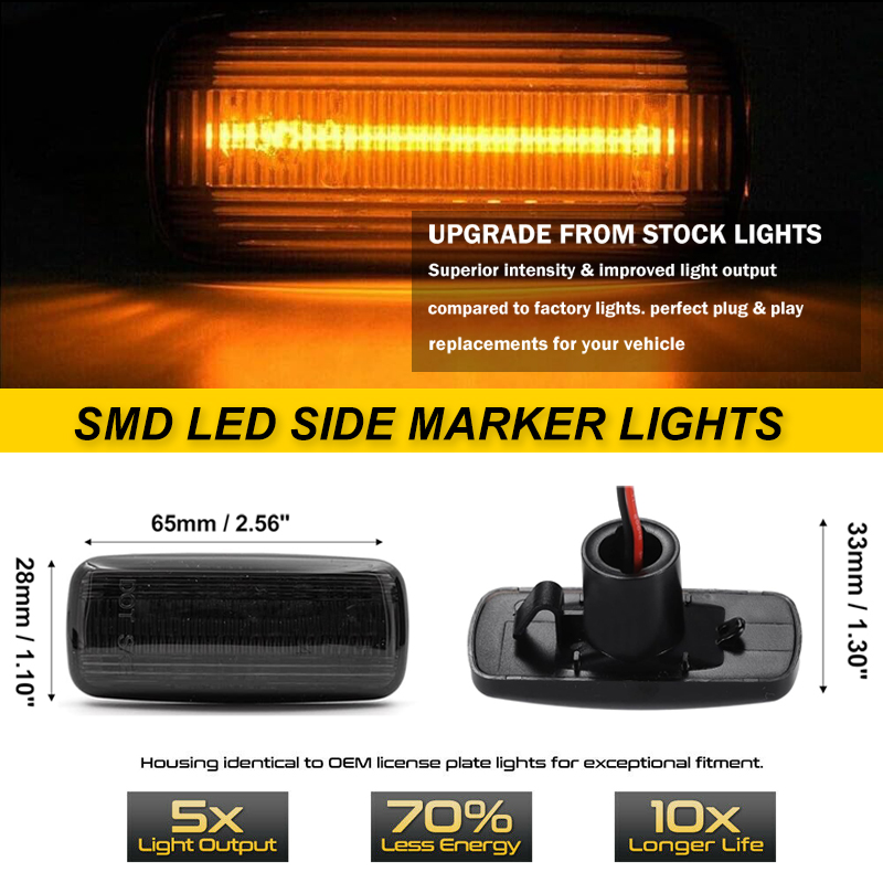 2xDynamiczne boczne światło ob – Outdoor Lighting Yellow recenzja i cena