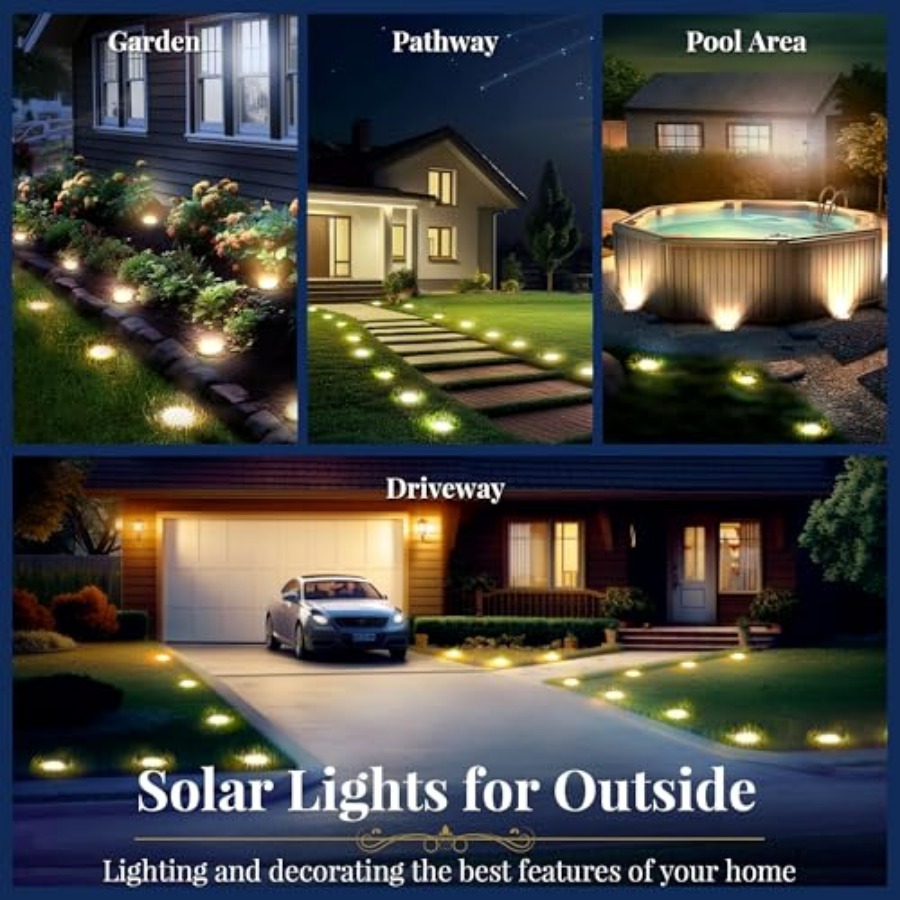 Solarne lampy gruntowe, solarn – Outdoor Lighting For Garden recenzja i cena