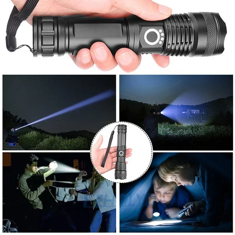 Latarka LED o dużej mocy XHP70 – Outdoor Lighting Usb recenzja i cena